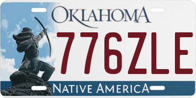 OK license plate 776ZLE