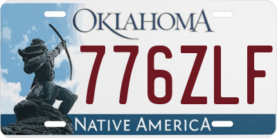 OK license plate 776ZLF
