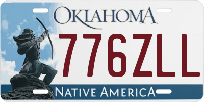 OK license plate 776ZLL