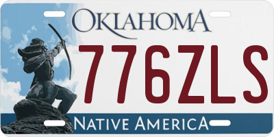 OK license plate 776ZLS
