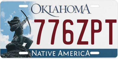 OK license plate 776ZPT