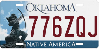 OK license plate 776ZQJ