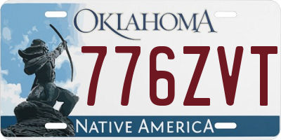 OK license plate 776ZVT