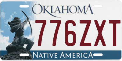 OK license plate 776ZXT