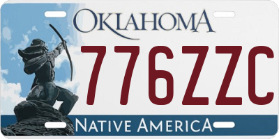 OK license plate 776ZZC