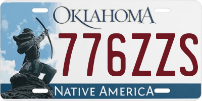 OK license plate 776ZZS