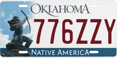 OK license plate 776ZZY