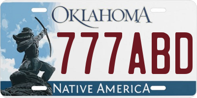 OK license plate 777ABD