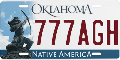 OK license plate 777AGH