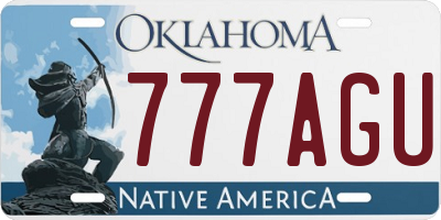 OK license plate 777AGU