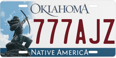 OK license plate 777AJZ