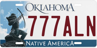 OK license plate 777ALN