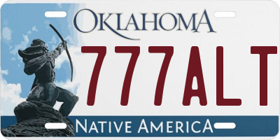 OK license plate 777ALT