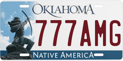 OK license plate 777AMG