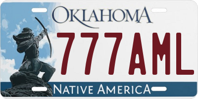 OK license plate 777AML