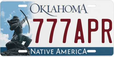 OK license plate 777APR