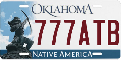 OK license plate 777ATB