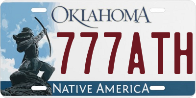 OK license plate 777ATH