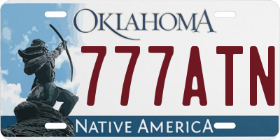 OK license plate 777ATN