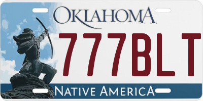 OK license plate 777BLT