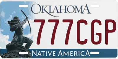 OK license plate 777CGP