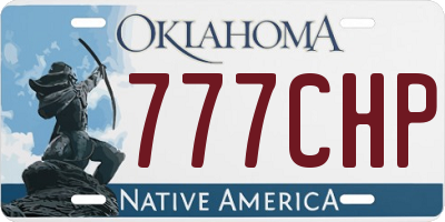 OK license plate 777CHP