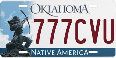 OK license plate 777CVU