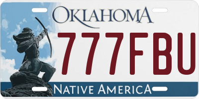 OK license plate 777FBU