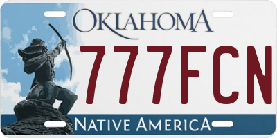 OK license plate 777FCN