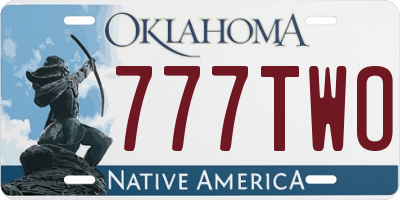 OK license plate 777TWO