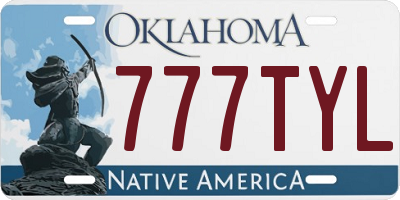 OK license plate 777TYL