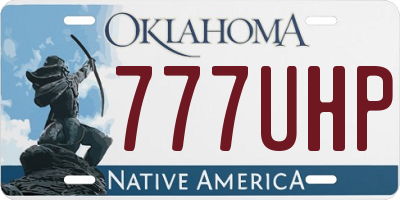 OK license plate 777UHP
