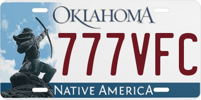 OK license plate 777VFC