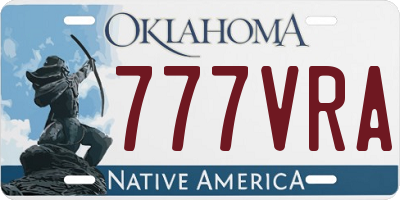 OK license plate 777VRA