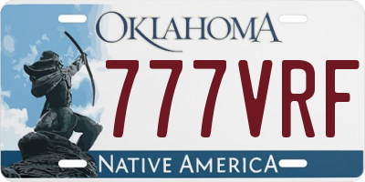 OK license plate 777VRF