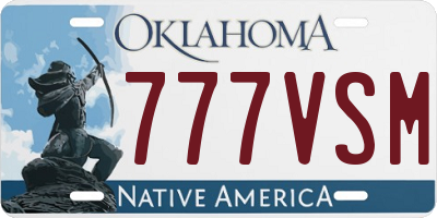 OK license plate 777VSM