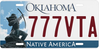 OK license plate 777VTA
