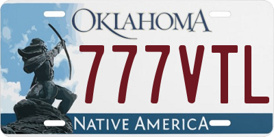 OK license plate 777VTL