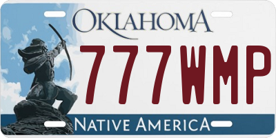 OK license plate 777WMP