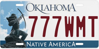 OK license plate 777WMT