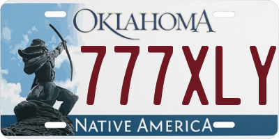 OK license plate 777XLY