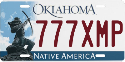 OK license plate 777XMP