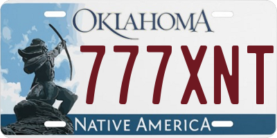 OK license plate 777XNT