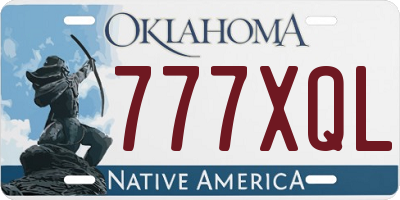OK license plate 777XQL