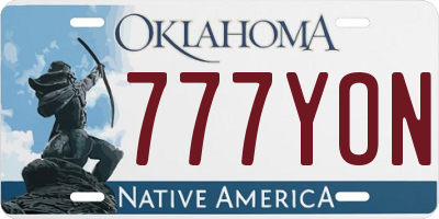 OK license plate 777YON