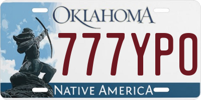OK license plate 777YPO