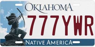 OK license plate 777YWR