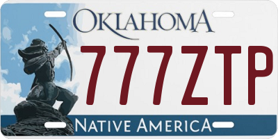 OK license plate 777ZTP