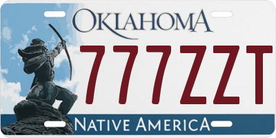 OK license plate 777ZZT