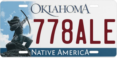 OK license plate 778ALE